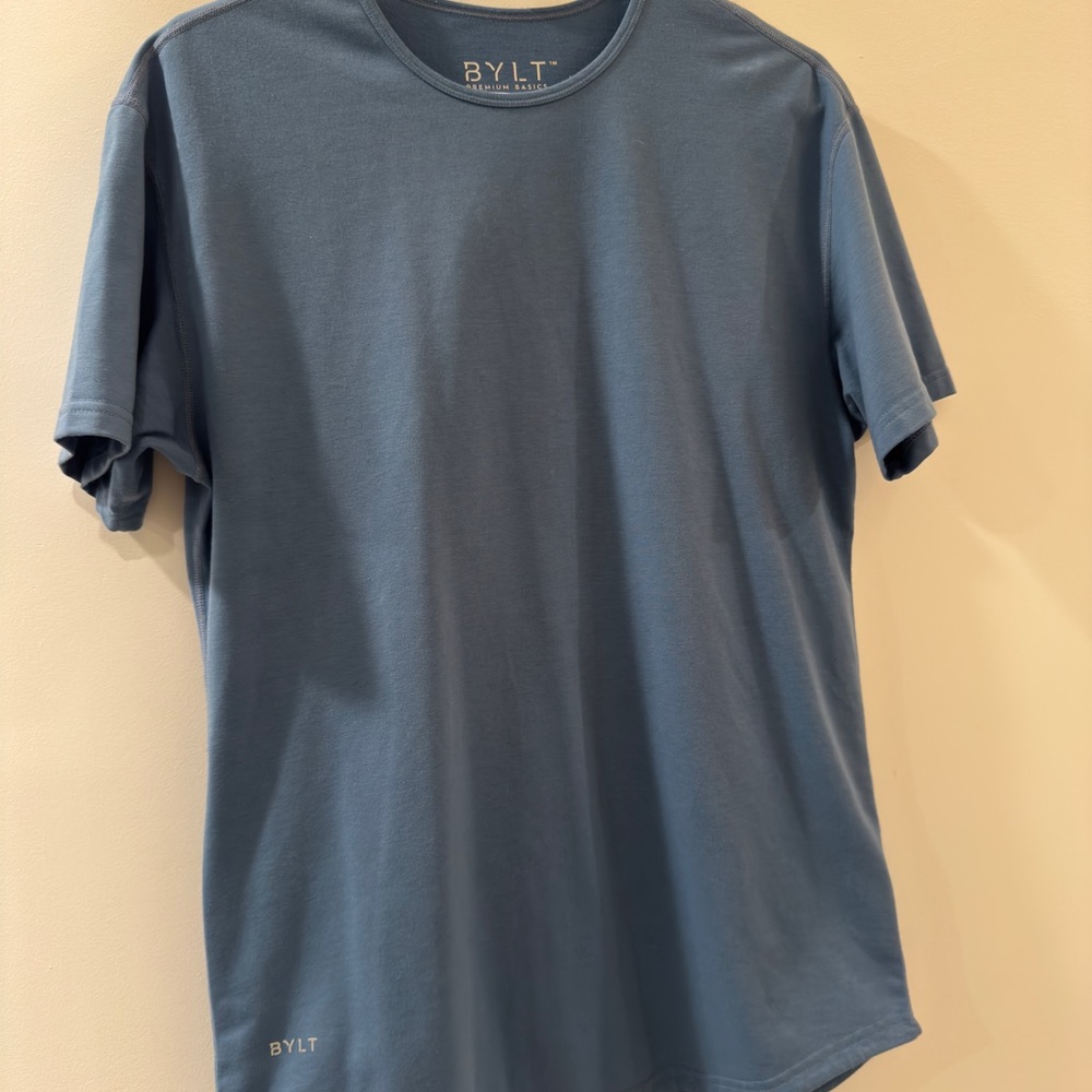 BYLT Basics Steel Blue Short Sleeve Tee